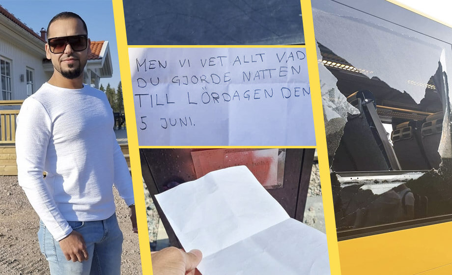 Hotfulla brevet till barnfamiljen efter bussattacken: ”Vi vet allt vad du gjorde”