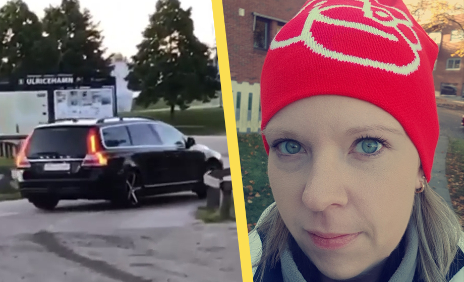 VIDEO: Se S-topp köra rattfull med låsta hjul – ljuger i media