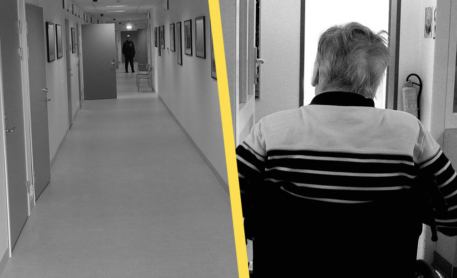 Personalens arbetstid var över – åldring tvingades uträtta behov i papperskorg