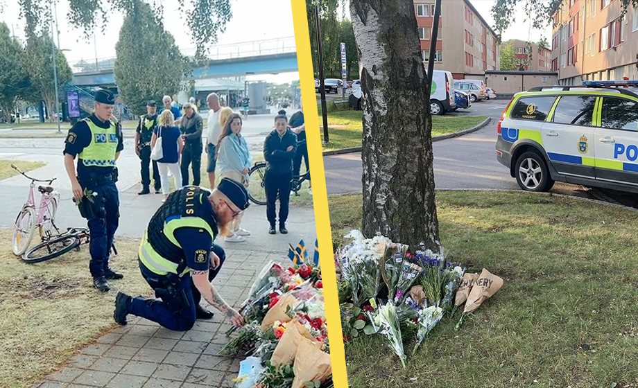 Samnytt har samlat 140 000 kronor till den mördade polisens familj