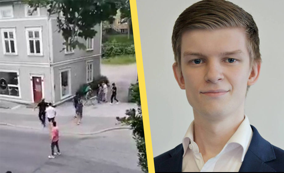 VIDEO: Storbråk med tillhyggen mellan invandrare i Säffle