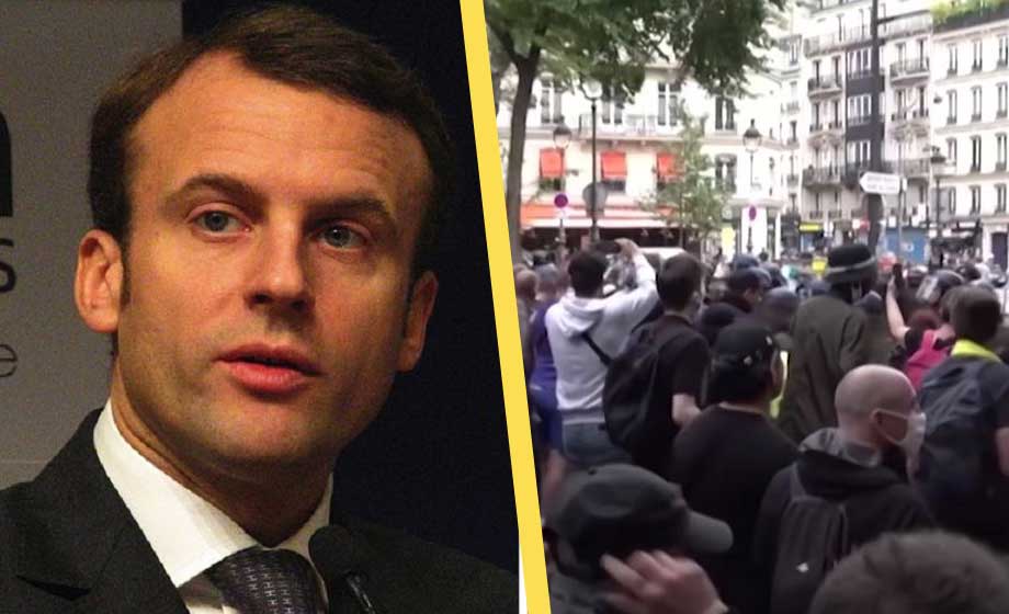 Efter protesterna – Macron backar om vaccinpass