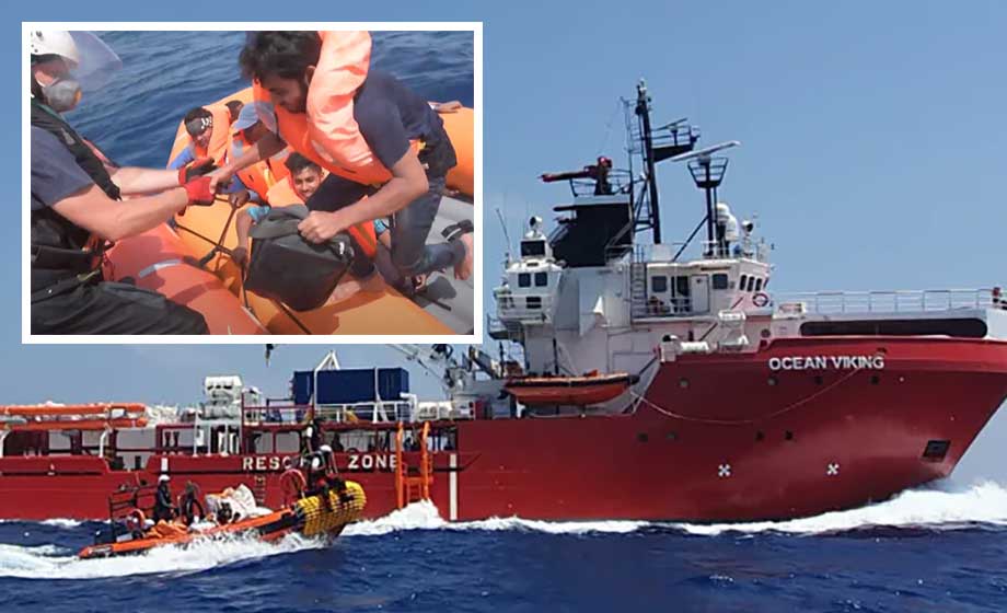 Asylaktivister plockade upp 572 illegala migranter och kräver att få släppa ut dem i EU-hamn