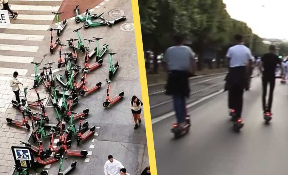 Elsparkcyklar används allt oftare vid brott