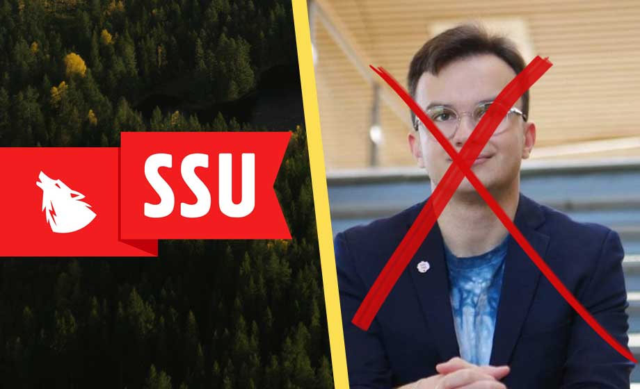 Pratade med Sverigedemokrat – nu petar SSU styrelsekandidaten
