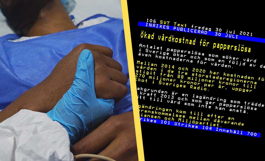 Skenande vårdkostnader för illegala – nu uppe i kvarts miljard