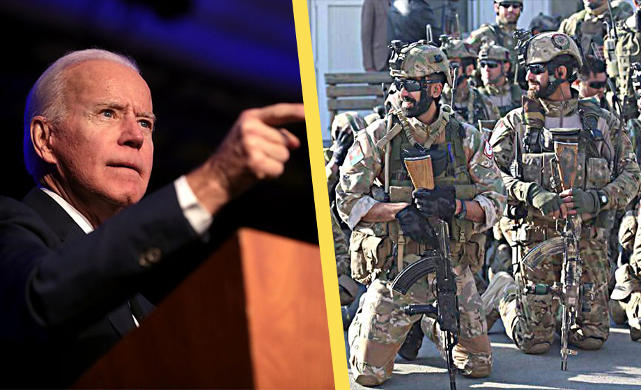 Biden: Afghanerna måste slåss mot talibanerna själva