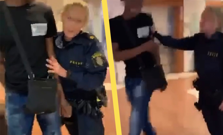 VIDEO: Hånskrattar åt poliskvinna – ”Du är så söt – wallah”