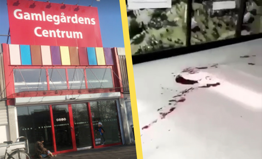 VIDEO: Se blodbadet i köpcentret i Kristianstad