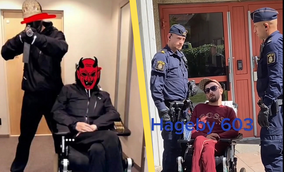 VIDEO: Här spottar gängkriminell på polis – ”Hora, jag dödar dig”