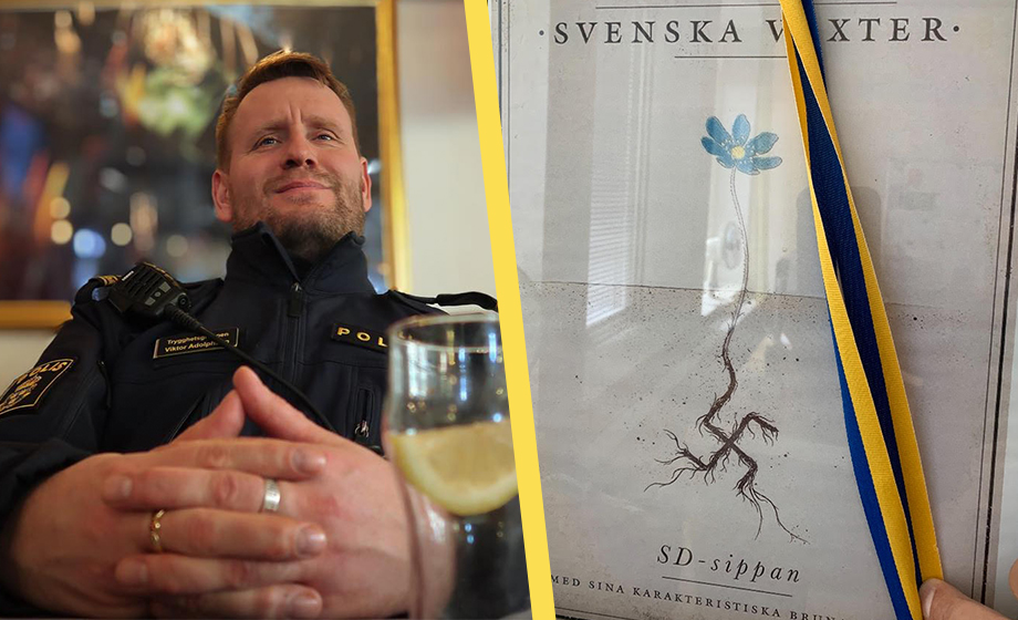 Polischef försvarar SD-hatisk tavla i polishus: ”Ingen större grej”
