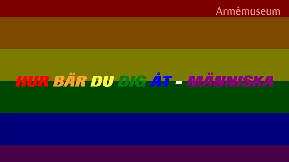 Armémuseum lanserar film om ”manligt och kvinnligt” under Pride