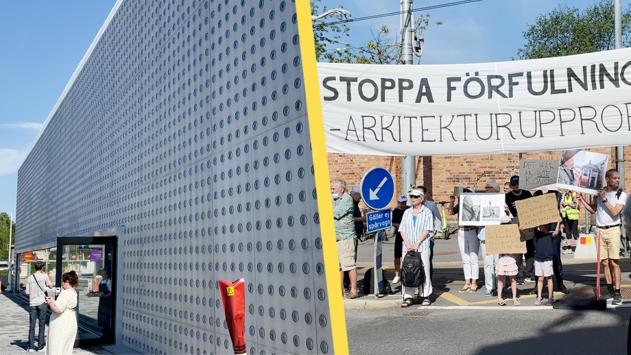 Hårt kritiserad konstbyggnad invigd: ”Riv skiten”