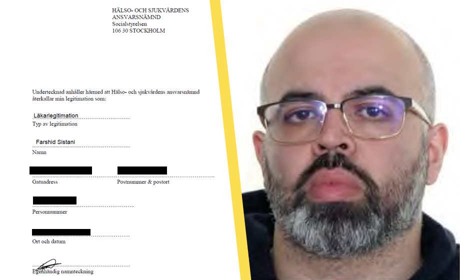Fuskande läkare avsäger sig legitimation
