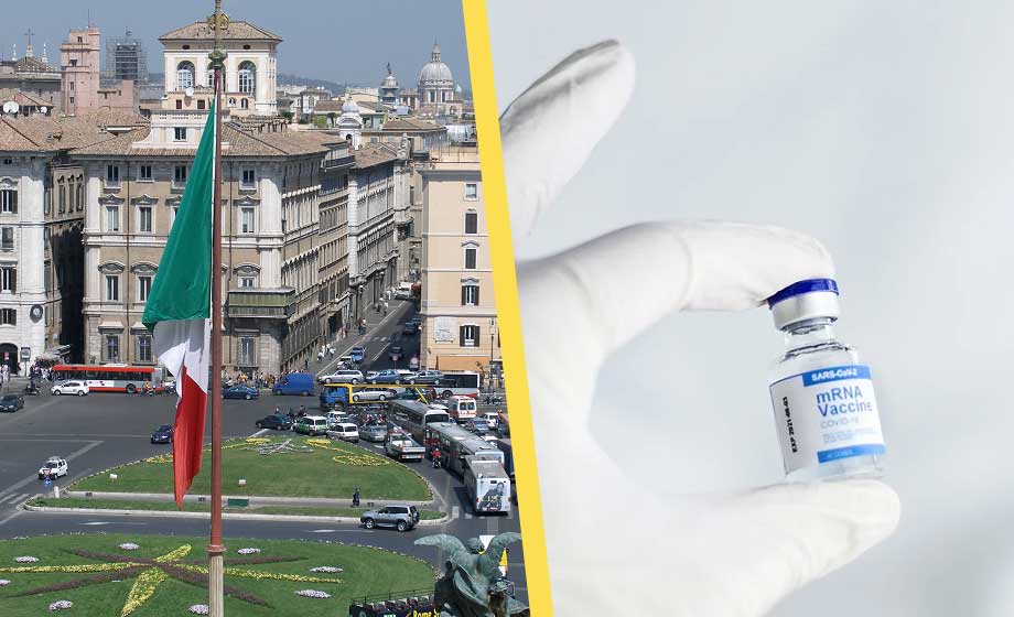 Vaccinpass nu infört i Italien – de utan kan förlora jobbet