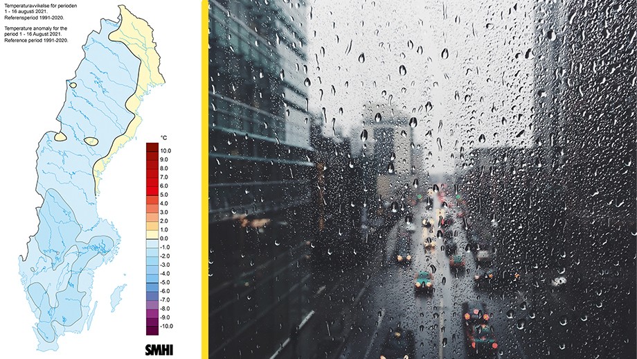 Trots klimatlarmen – augusti klart kallare än normalt