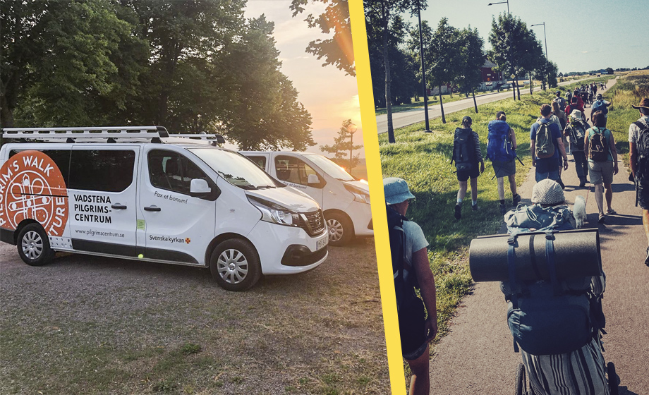 Klimatpilgrimer tar bilen till Hamburg