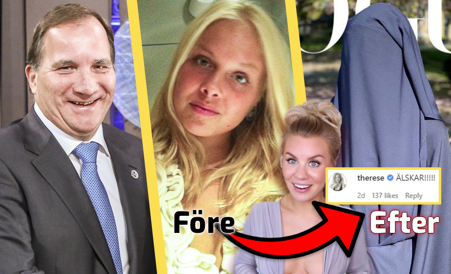 ”ÄLSKAR!!!!!”: Löfvens influencer hyllar islamistisk make over