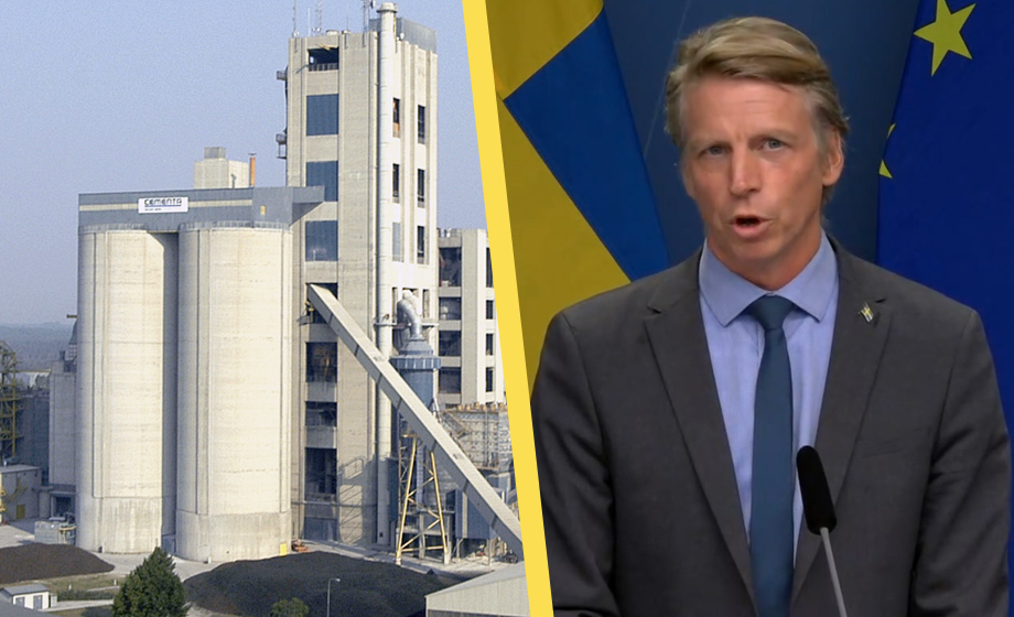 Rapport om konsekvenserna av Cementas stopp mörkades av näringsdepartementet