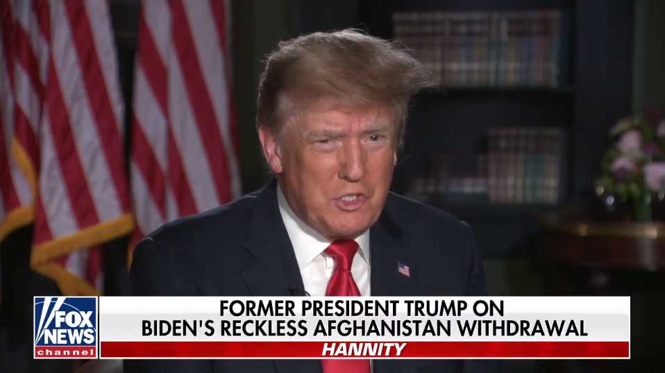 Trump om Bidens fiasko i Afghanistan: ”Något av det mest pinsamma i USA:s historia”