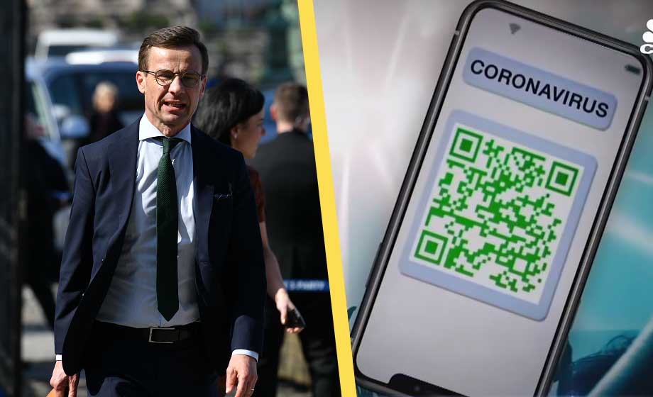 Moderaterna vill införa vaccinpass i Sverige