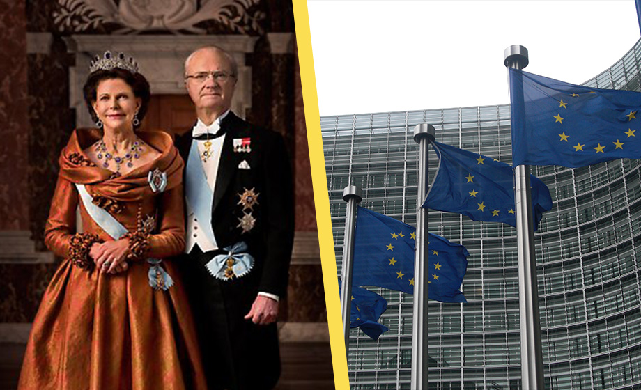 Kungliga flaggdagar kan tas bort – ska i stället flagga för EU