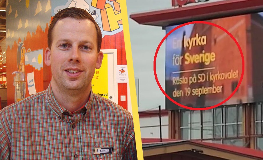 ICA-butik tar ned SD-reklam efter påtryckning