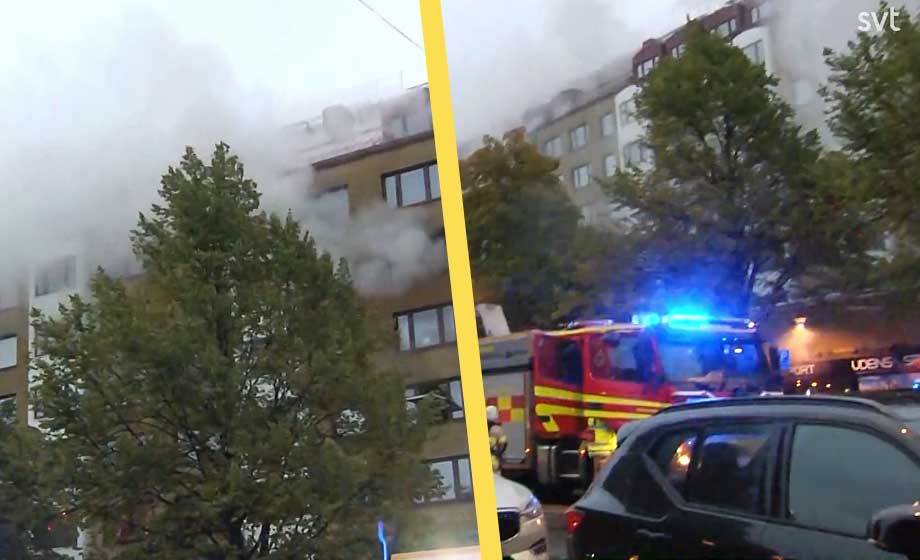 25 skadade – stor insats efter detonation i flerfamiljshus
