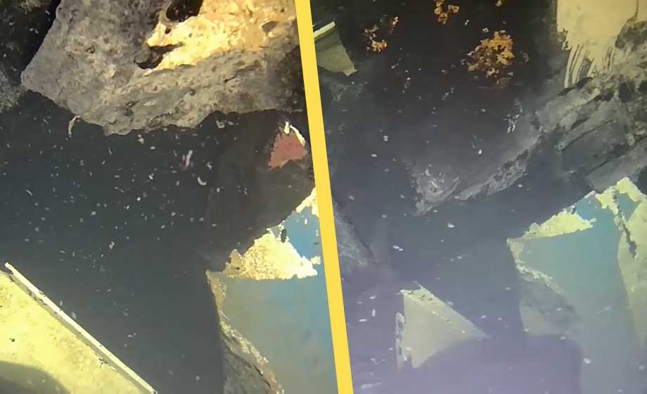 Nya bilder på hålet i Estonia: ”Går inte att utesluta detonation”