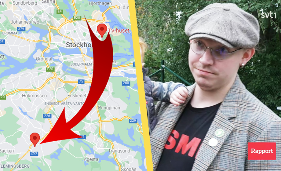 SVT: En slump att ”mannen på gatan” var V-politiker