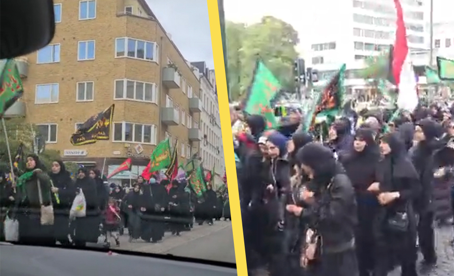 VIDEO: Muslimer i lång parad genom Malmö
