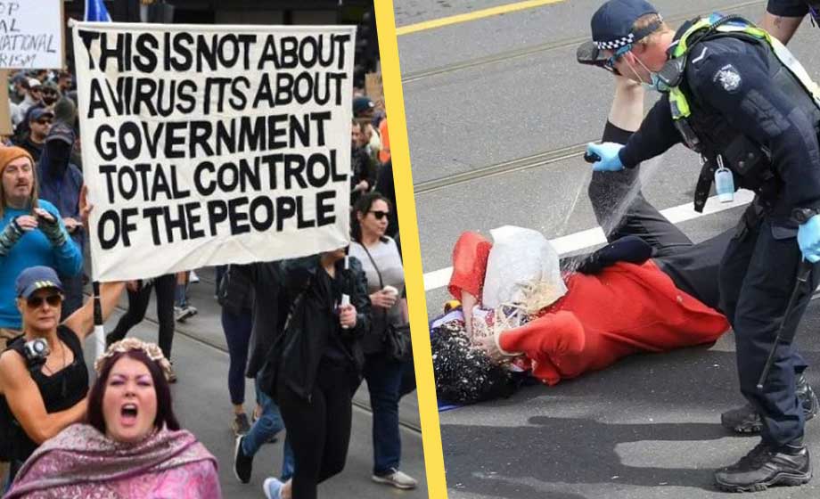 Demonstrationer mot myndigheternas restriktioner fortsätter med våld