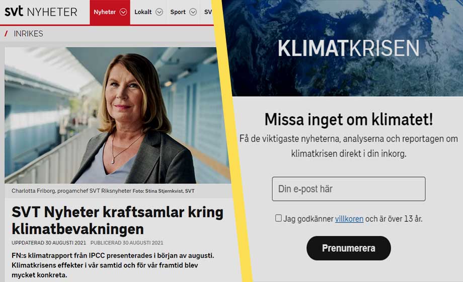 SVT ”kraftsamlar” – blir IPCC-s språkrör i klimatdebatten