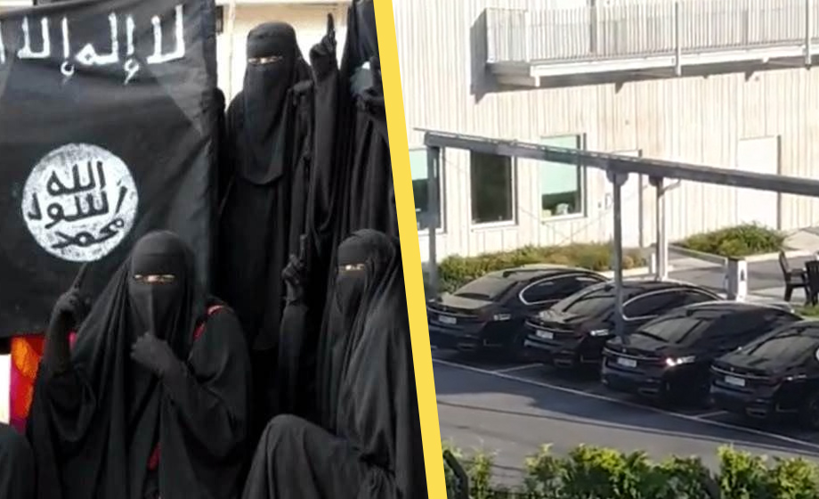Ögonvittnet: IS-kvinnorna kördes till Arlandas lyxiga VIP-byggnad