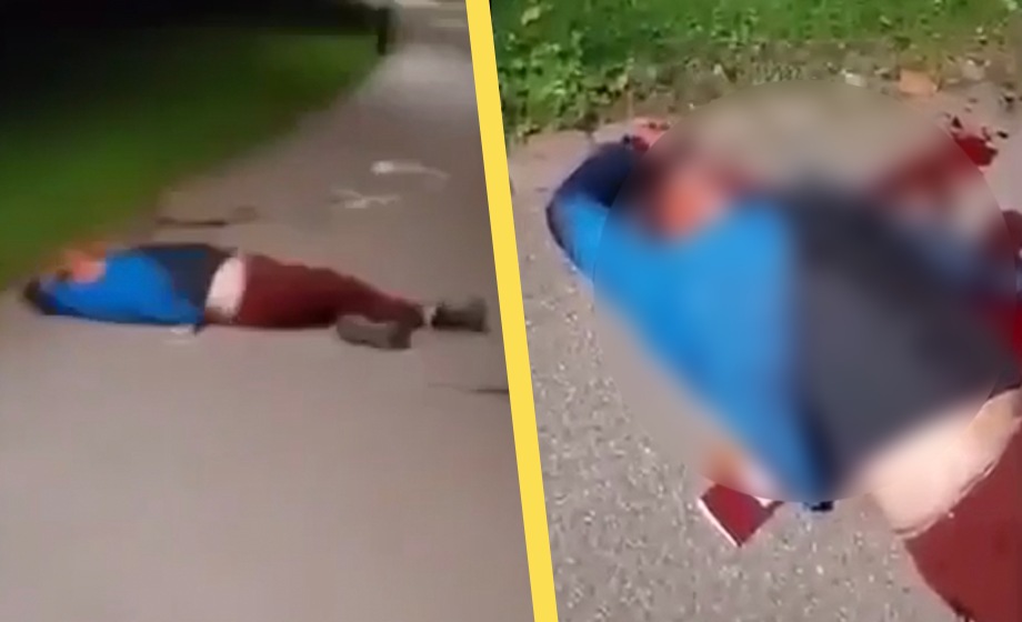 VIDEO: 16-åring gick hem från gym – höggs ned på cykelväg