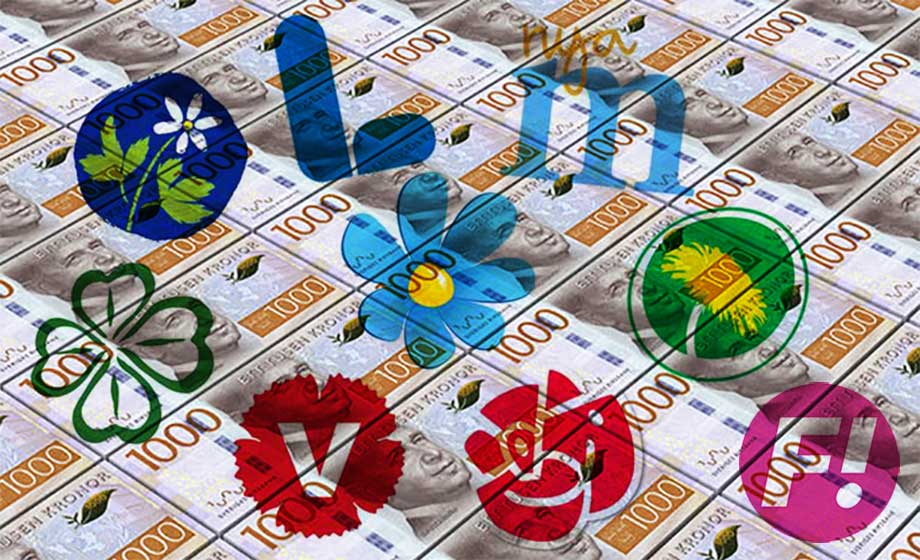 Partistödet snart uppe i 200 miljoner om året