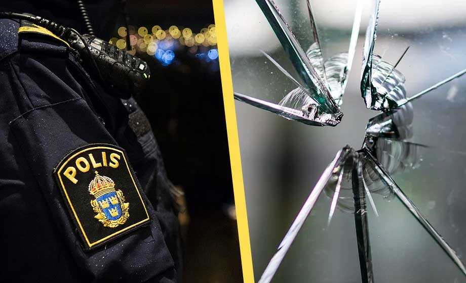 Skottlossning mot lägenhet med flera personer i