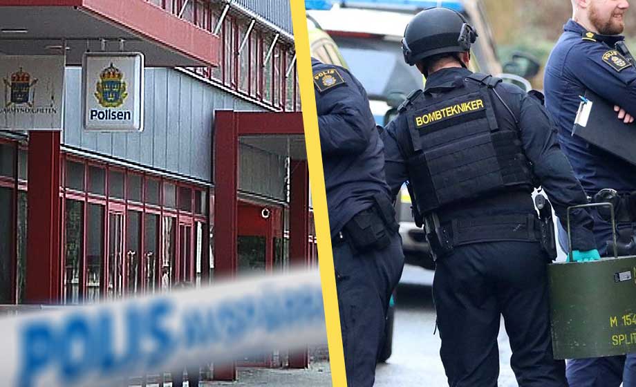 Polisstation utrymd – nationella bombskyddet på plats