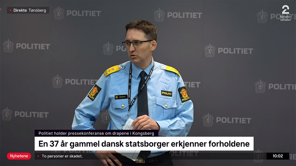Polisen: ”Radikaliserad konvertit till islam” bakom attentat i Norge