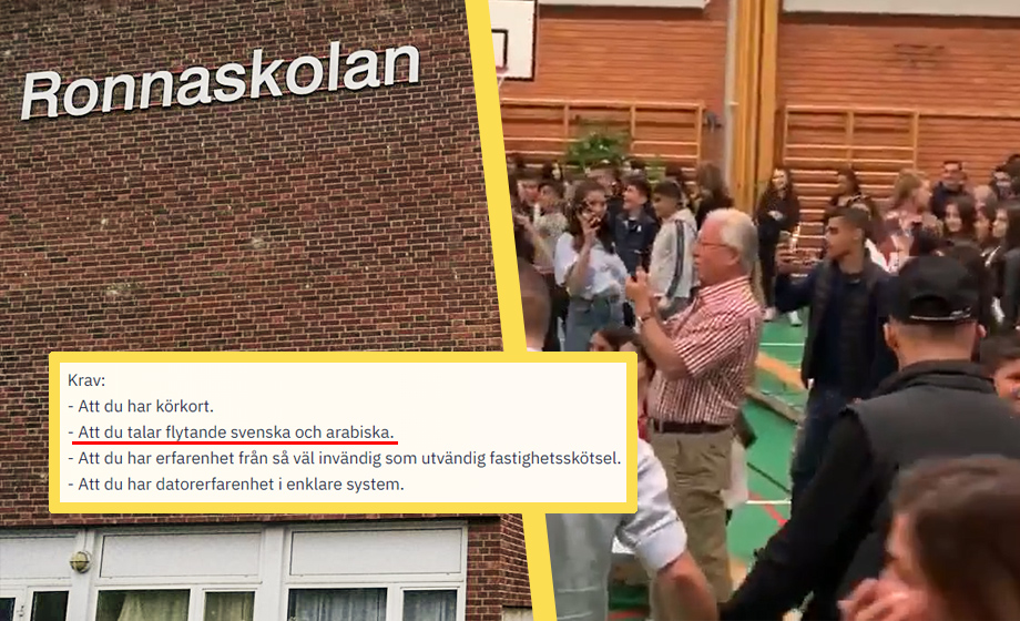 ”Flytande arabiska” krav för jobb på Södertäljeskola