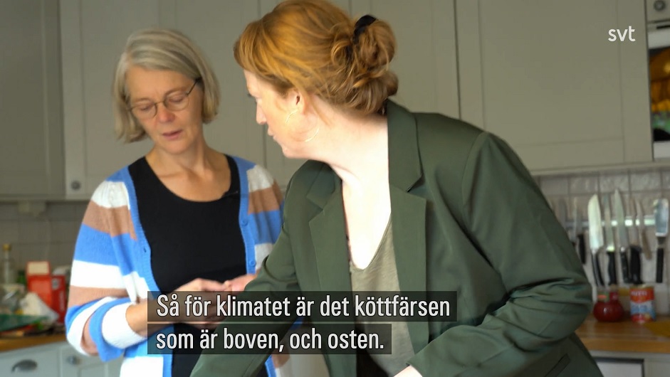 Statstelevisionen kampanjar för att få svenskarna äta mer ’klimatvänligt’