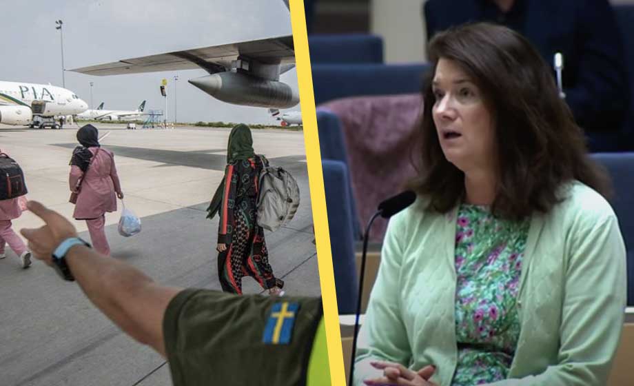 Ann Linde försvarar semestrande afghaner: ”SD kastar skit på människor”