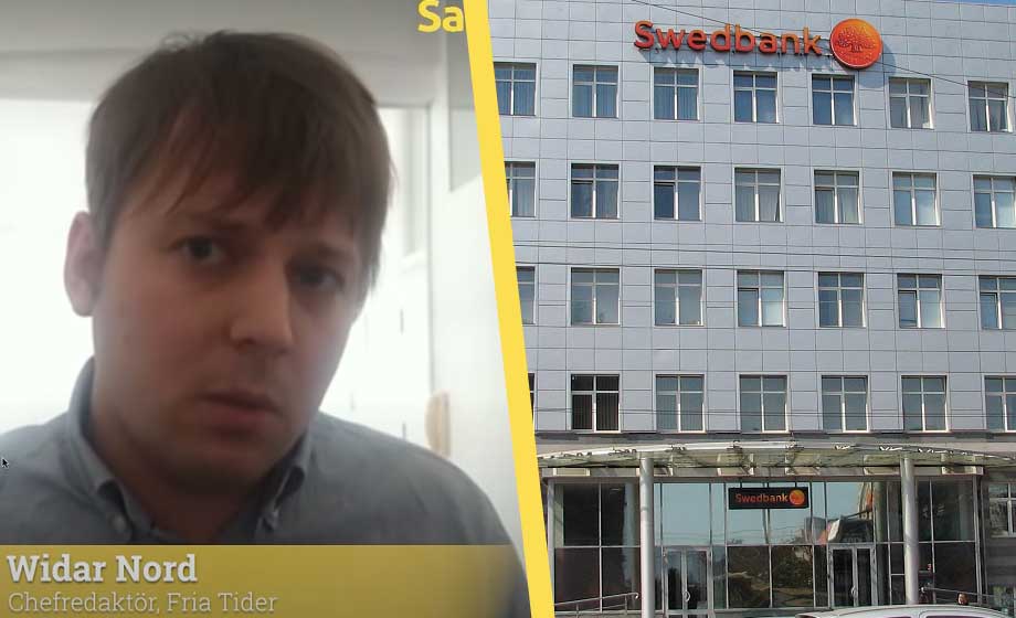 Swedbank döms för uppsägning av Fria Tiders chefredaktörs konto
