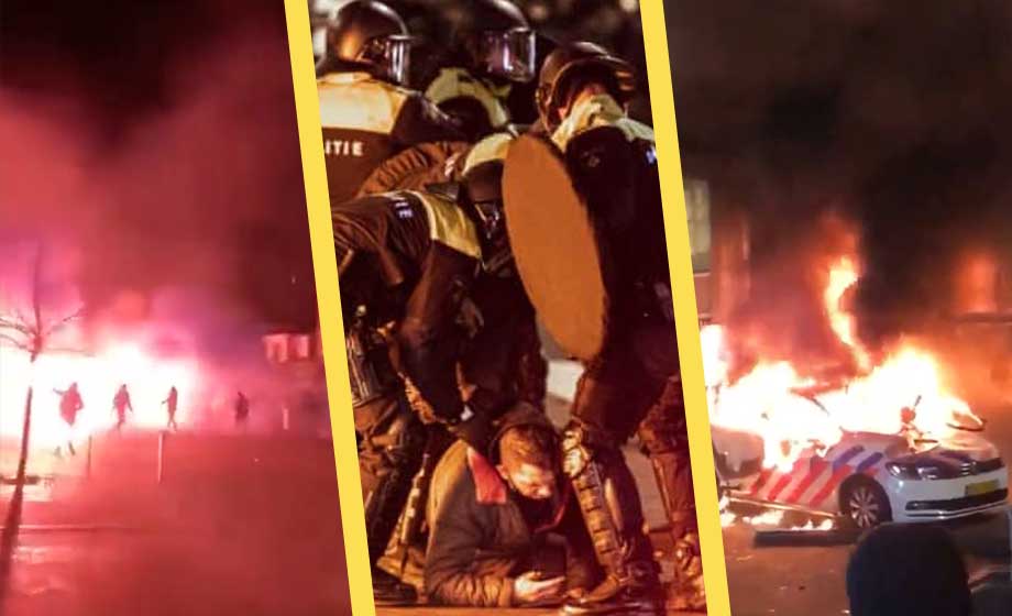 Massiva protester mot covidpass och lockdown