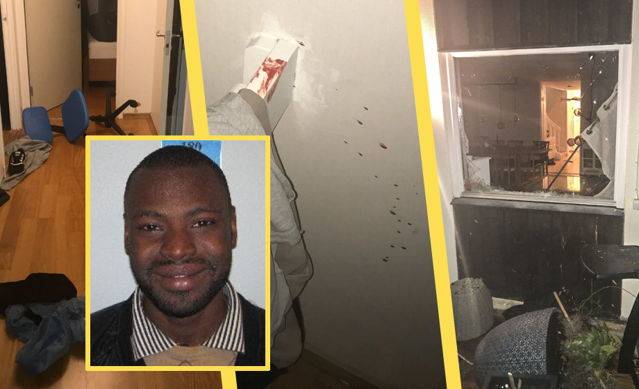 Barnfamiljens skräcknatt: Allahu Akbar-man bröt sig in, tacklade pappa och jagade 13-åriga dottern