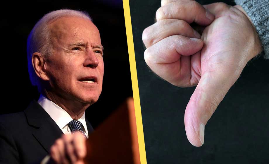 Majoritet amerikaner missnöjda med Biden