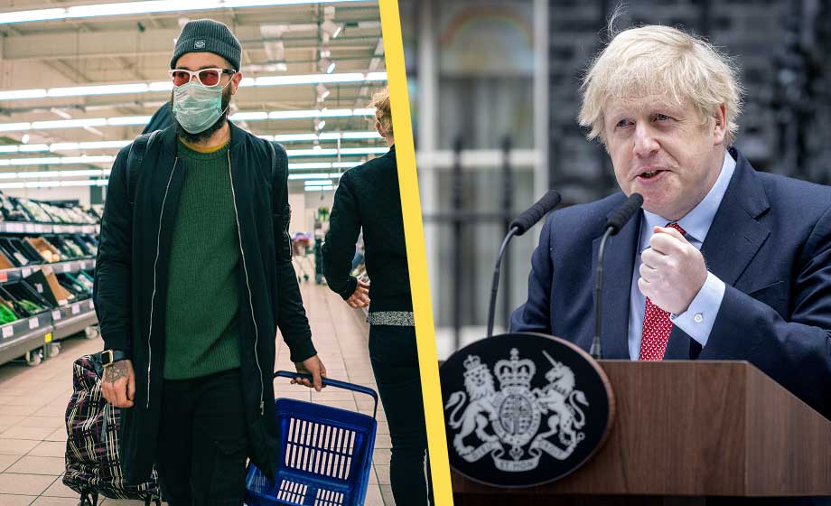 Omikronpanik i Storbritannien – 77 000 i böter för maskvägrare