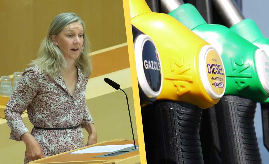 Miljöpartiet lovar stoppa sänkningen av bensinpriset