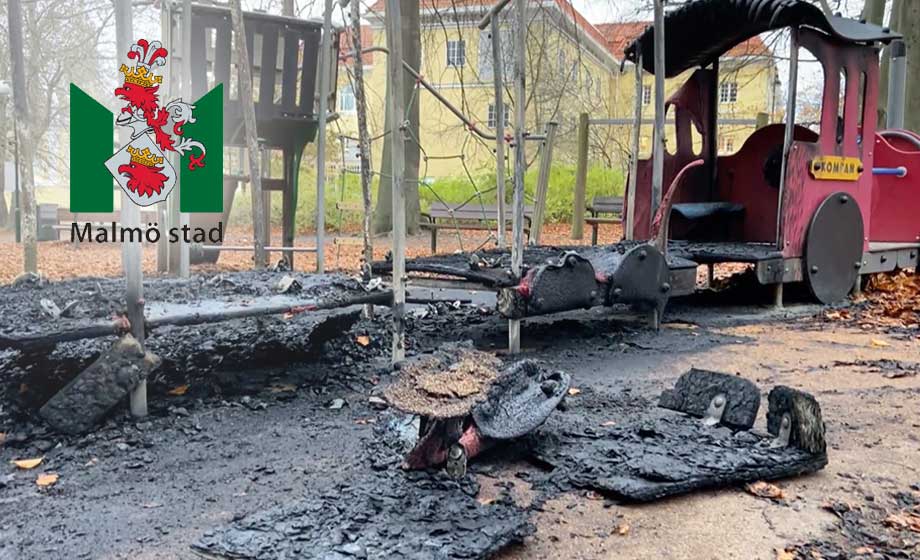 Lekplatspyroman härjar i Malmö – 19 lekplatser drabbade