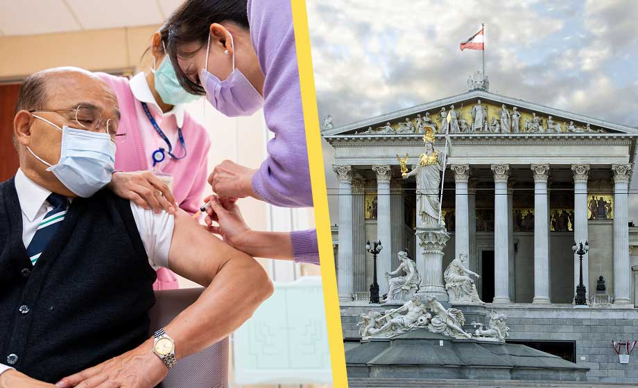 36 000 i böter för österrikare som inte vaccinerar sig